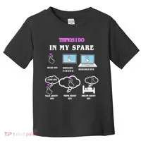 BTS Things I Do Spare Time Funny Toddler T-Shirt thumb 0