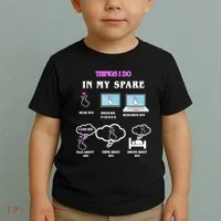 BTS Things I Do Spare Time Funny Toddler T-Shirt thumb 2