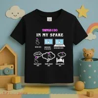 BTS Things I Do Spare Time Funny Toddler T-Shirt thumb 3