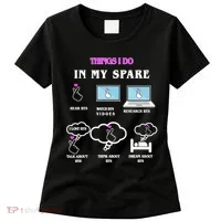 BTS Things I Do Spare Time Funny Women's T-Shirt thumb 0