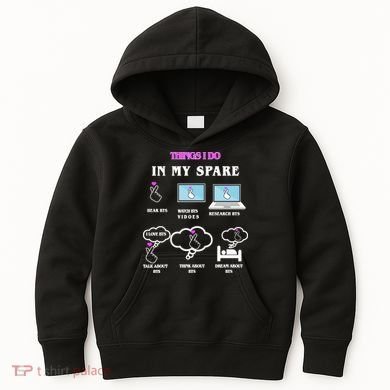 BTS Things I Do Spare Time Funny Kids Hoodie