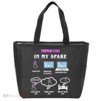 BTS Things I Do Spare Time Funny Tote Bag thumb 0