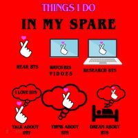 BTS Things I Do Spare Time Funny Santa Hat thumb 1