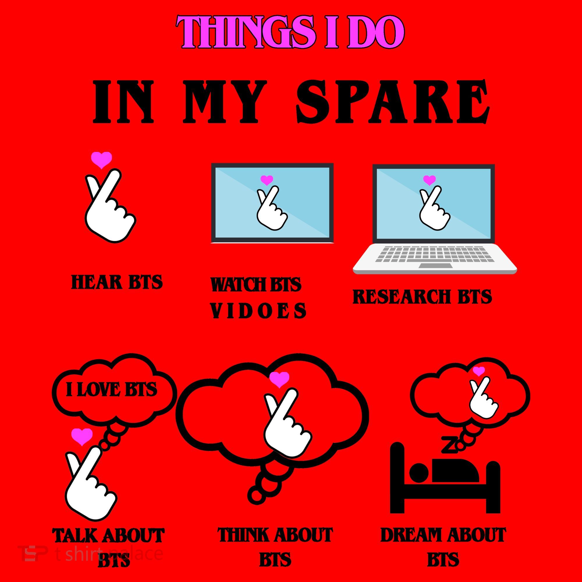 BTS Things I Do Spare Time Funny Santa Hat