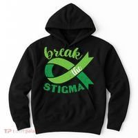 Break The Stigma Ribbon Mental Health Awareness Hoodie thumb 0