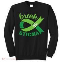 Break The Stigma Ribbon Mental Health Awareness Sweatshirt thumb 0