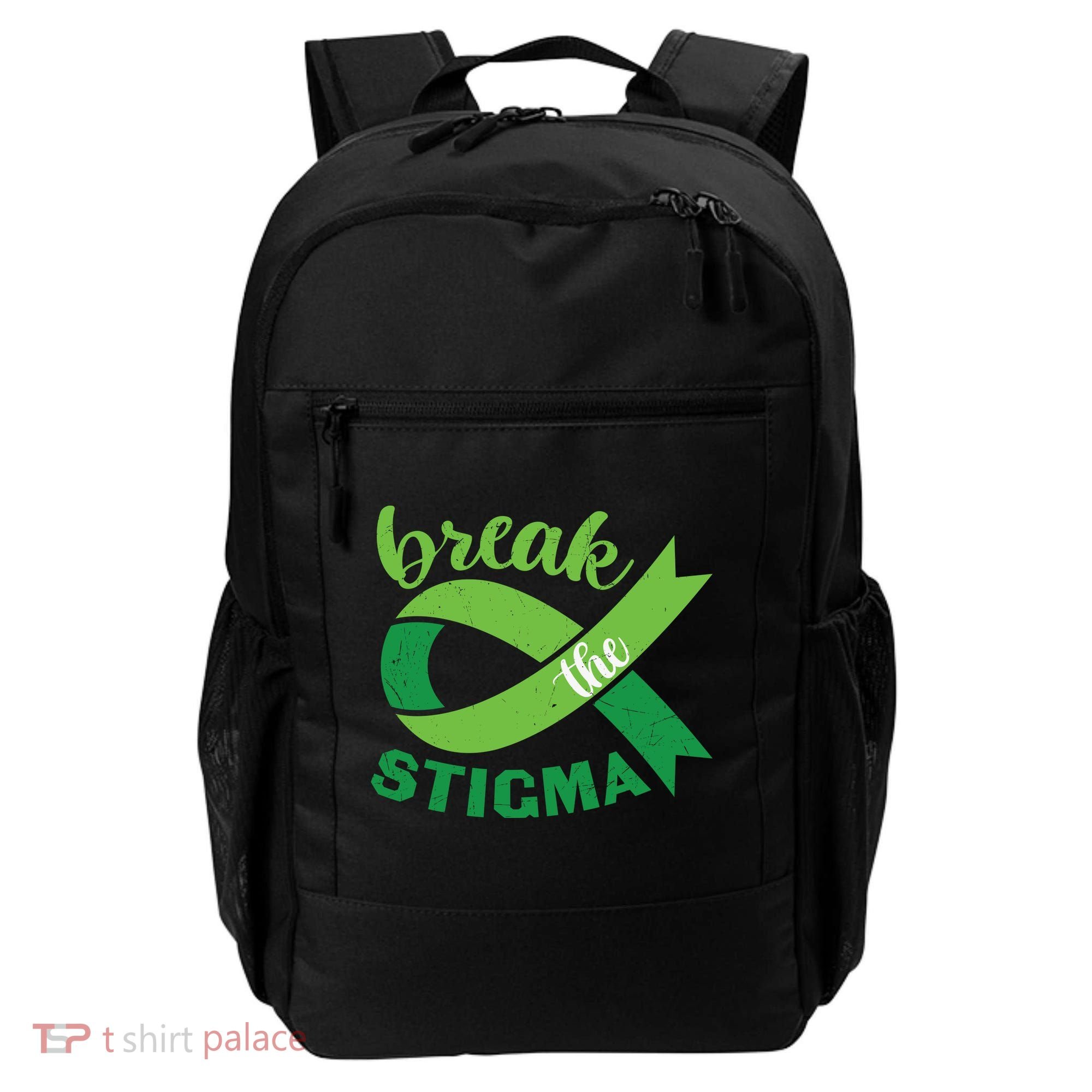Break The Stigma Ribbon Mental Health Awareness Backpack