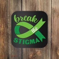 Break The Stigma Ribbon Mental Health Awareness Coaster thumb 0