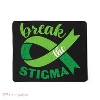 Break The Stigma Ribbon Mental Health Awareness Mousepad thumb 0