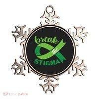 Break The Stigma Ribbon Mental Health Awareness Ornament thumb 0