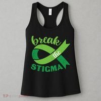 Break The Stigma Ribbon Mental Health Awareness Women's Tank Top thumb 3