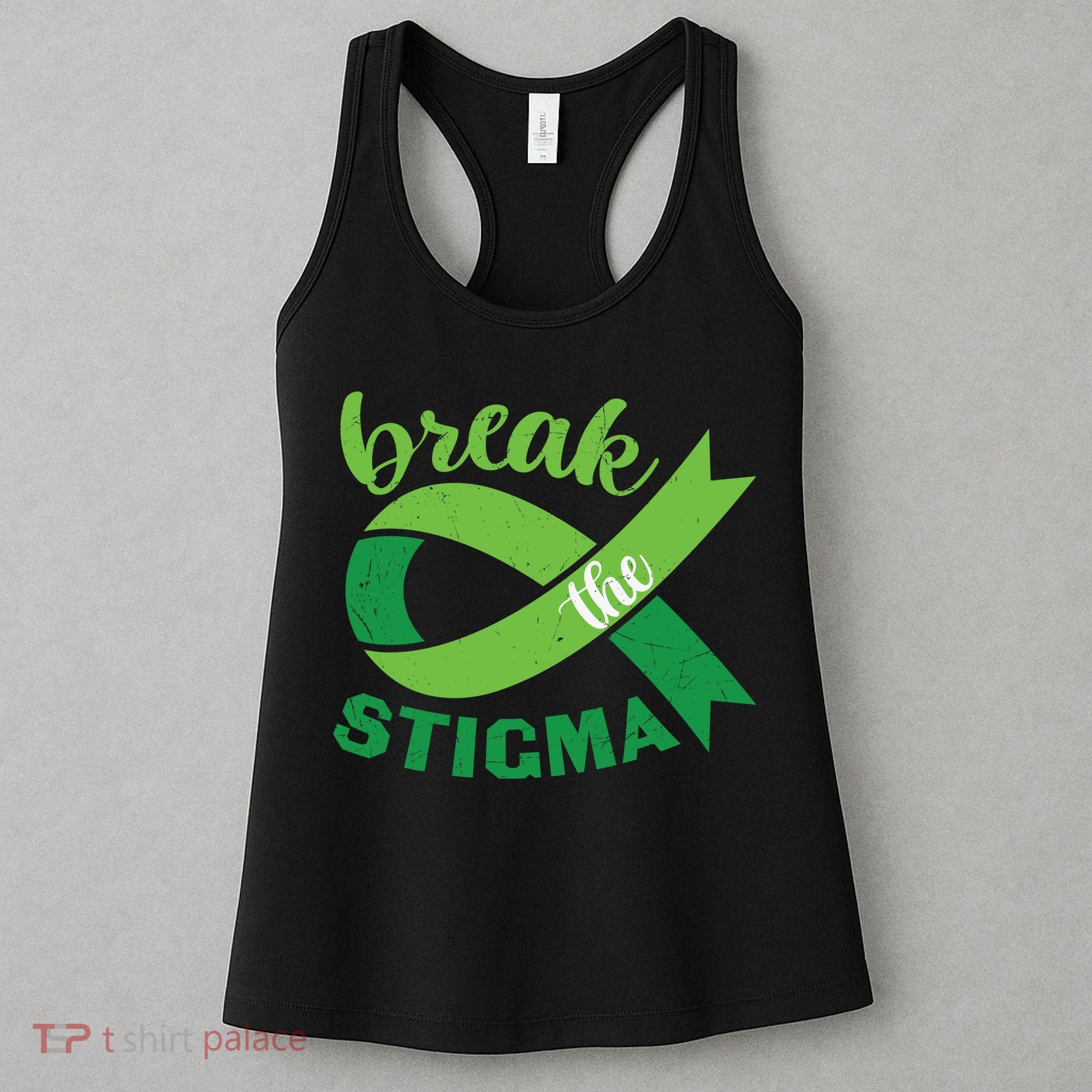 Break The Stigma Ribbon Mental Health Awareness Women's Tank Top