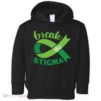 Break The Stigma Ribbon Mental Health Awareness Toddler Hoodie thumb 0