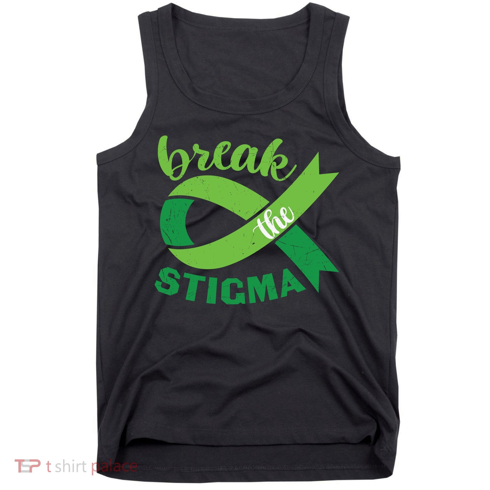 Break The Stigma Ribbon Mental Health Awareness Tank Top