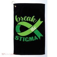 Break The Stigma Ribbon Mental Health Awareness Golf Towel thumb 0