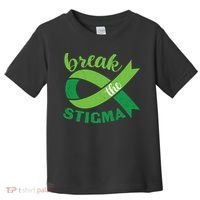 Break The Stigma Ribbon Mental Health Awareness Toddler T-Shirt thumb 0
