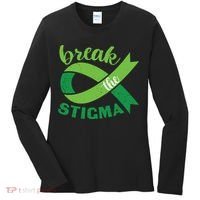 Break The Stigma Ribbon Mental Health Awareness Women's Long Sleeve Shirt thumb 0