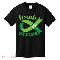 Break The Stigma Ribbon Mental Health Awareness Kids T-Shirt thumb 0