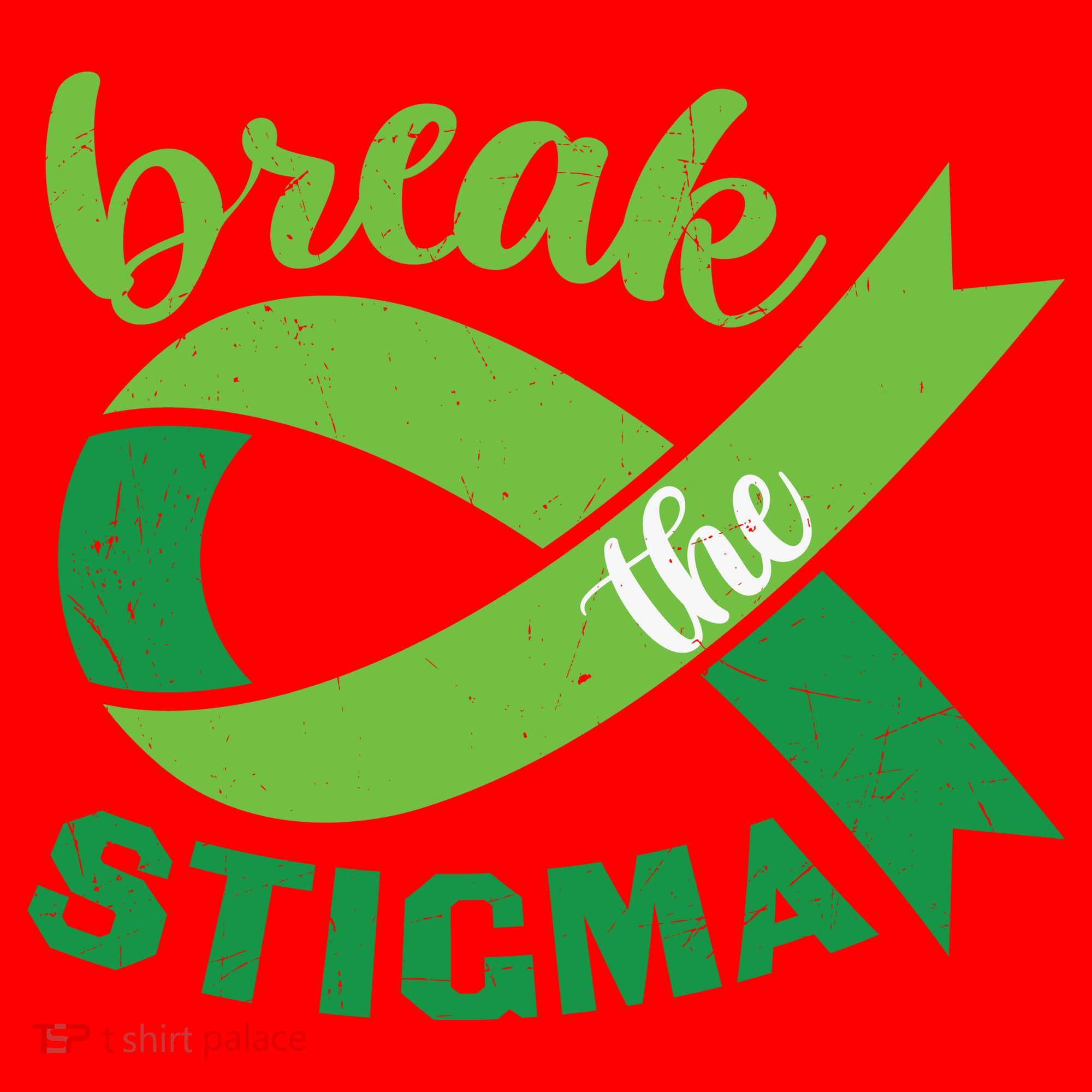 Break The Stigma Ribbon Mental Health Awareness Santa Hat