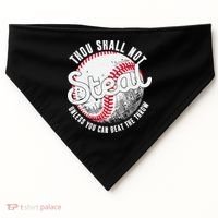 Baseball Thou Shall Not Steal Unless You Can Beat The Throw USA-Made Doggie Bandana thumb 0