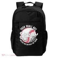 Baseball Thou Shall Not Steal Unless You Can Beat The Throw Backpack thumb 0