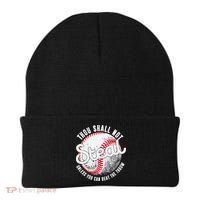 Baseball Thou Shall Not Steal Unless You Can Beat The Throw Beanie thumb 0