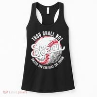 Baseball Thou Shall Not Steal Unless You Can Beat The Throw Women's Tank Top thumb 0