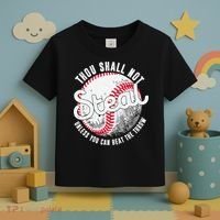 Baseball Thou Shall Not Steal Unless You Can Beat The Throw Toddler T-Shirt thumb 3
