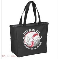 Baseball Thou Shall Not Steal Unless You Can Beat The Throw Tote Bag thumb 2