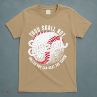 Baseball Thou Shall Not Steal Unless You Can Beat The Throw T-Shirt thumb 5