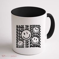Back To School Retro Smile Face Coffee Mug thumb 1