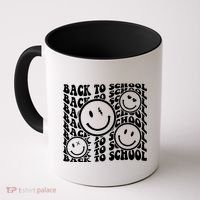 Back To School Retro Smile Face Coffee Mug thumb 0