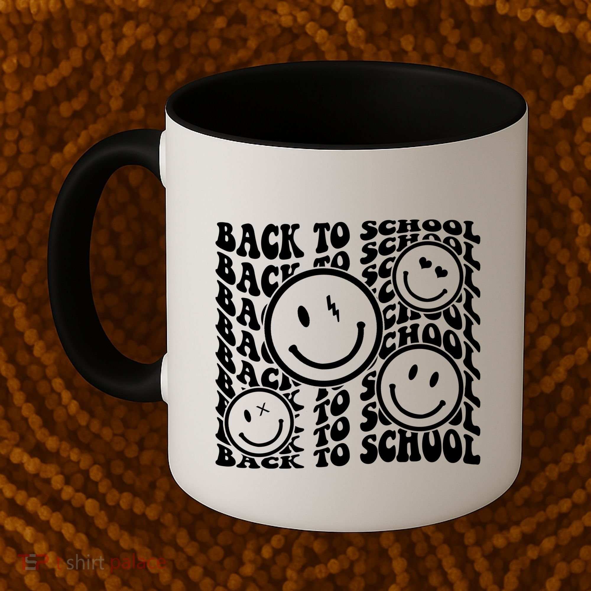 Back To School Retro Smile Face Coffee Mug