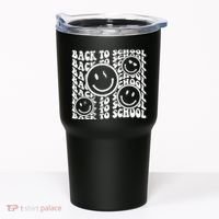 Back To School Retro Smile Face Tumbler thumb 0