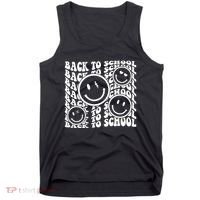 Back To School Retro Smile Face Tank Top thumb 0