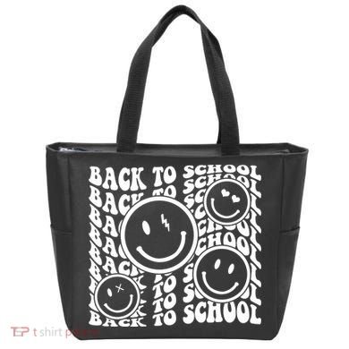 Back To School Retro Smile Face Tote Bag