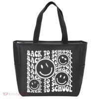 Back To School Retro Smile Face Tote Bag thumb 0