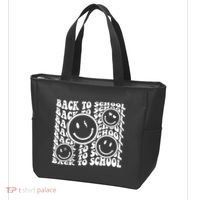 Back To School Retro Smile Face Tote Bag thumb 3