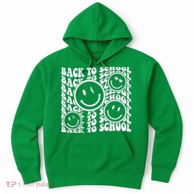 Back To School Retro Smile Face Hoodie
