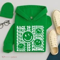 Back To School Retro Smile Face Hoodie thumb 4