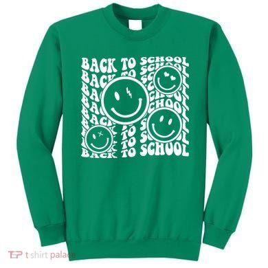 Back To School Retro Smile Face Sweatshirt