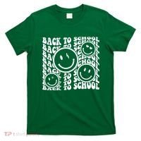 Back To School Retro Smile Face T-Shirt thumb 0