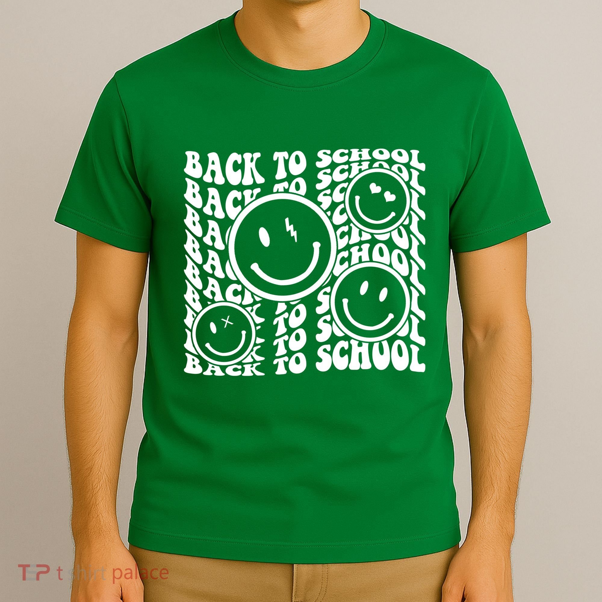 Back To School Retro Smile Face T-Shirt