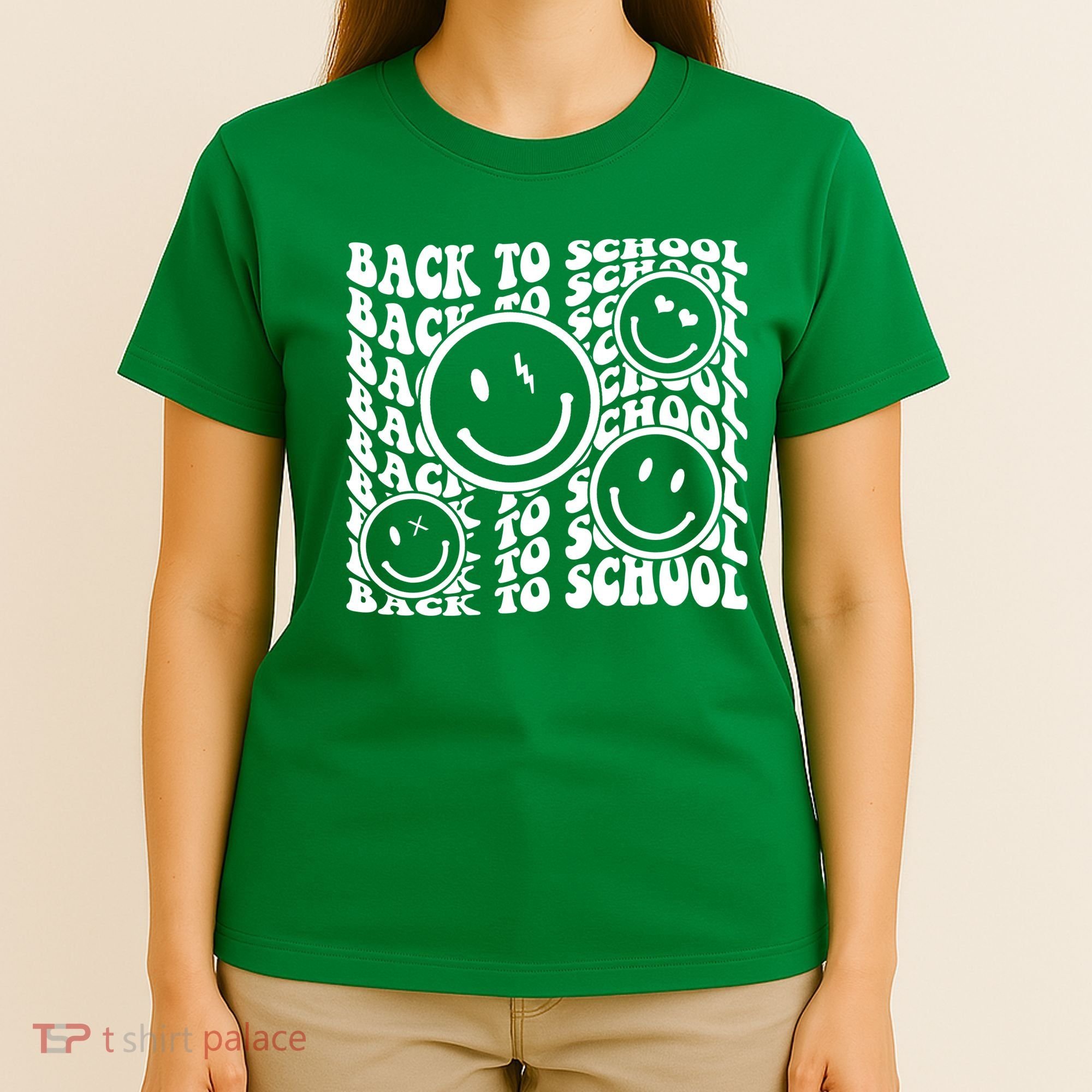 Back To School Retro Smile Face T-Shirt