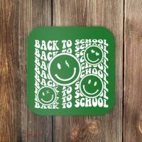 Back To School Retro Smile Face Coaster thumb 0