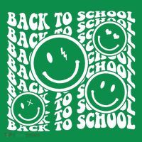 Back To School Retro Smile Face Polo thumb 2