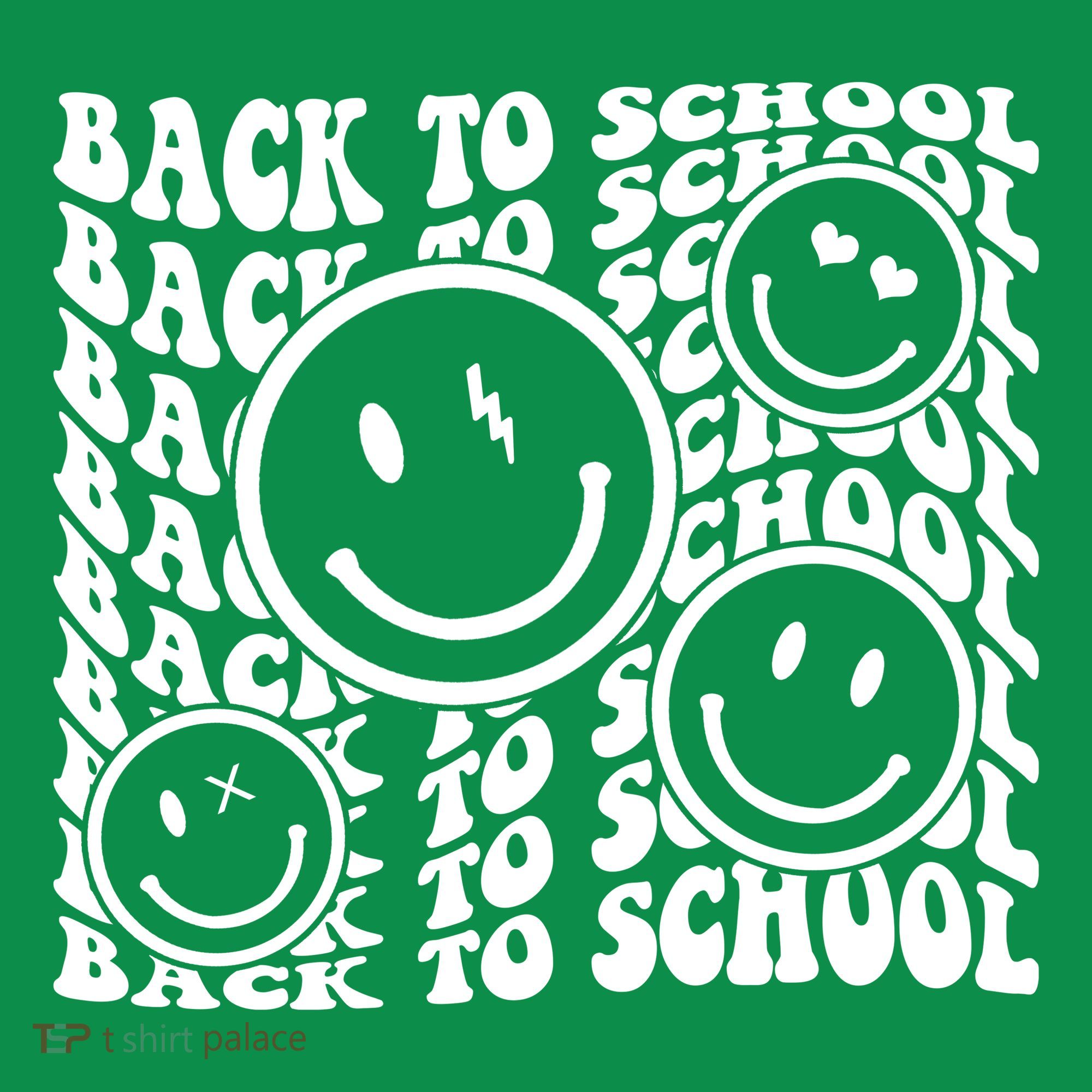 Back To School Retro Smile Face Mousepad