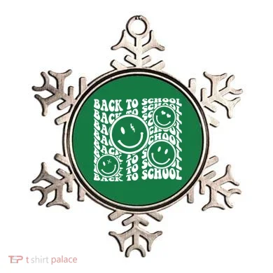 Back To School Retro Smile Face Ornament
