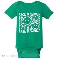 Back To School Retro Smile Face Baby Bodysuit thumb 0