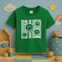 Back To School Retro Smile Face Toddler T-Shirt thumb 3